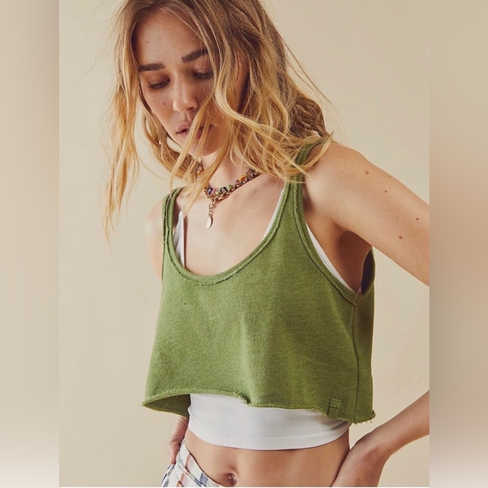 Free People NWOT We the Free Heavyweight Tank Size Large